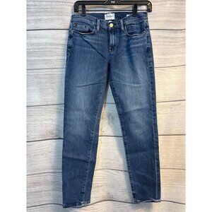 Frame Le Garcon Medium Wash Straight Leg Denim Jeans Size 24
